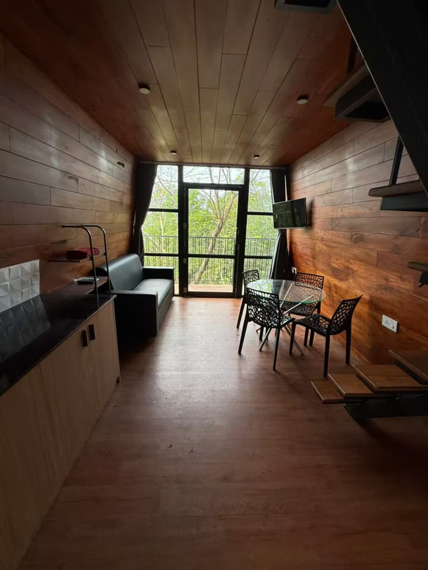 Twin Pines Cabin 1 Living room view 6
